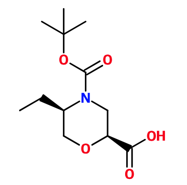 (image for) MCYB2138 (2S,5R)-4-(tert-Butoxycarbonyl)-5-ethylmorpholine-2-carboxylic acid